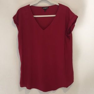 Burgundy blouse